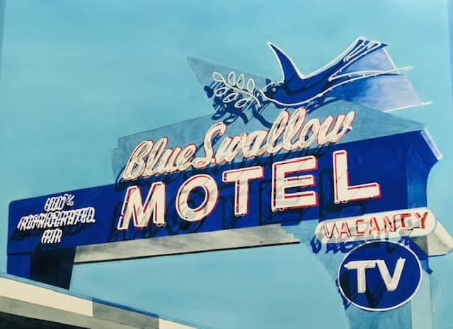 Blue Swallow Motel, Route 66, New Mexico - Image